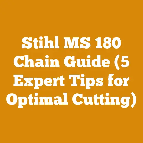 Stihl MS 180 Chain Guide (5 Expert Tips for Optimal Cutting)