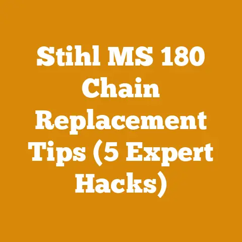 Stihl MS 180 Chain Replacement Tips (5 Expert Hacks)