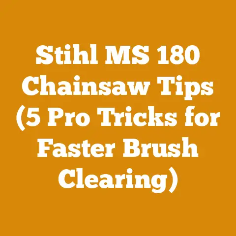 Stihl MS 180 Chainsaw Tips (5 Pro Tricks for Faster Brush Clearing)