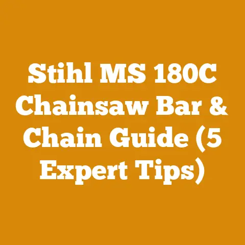 Stihl MS 180C Chainsaw Bar & Chain Guide (5 Expert Tips)