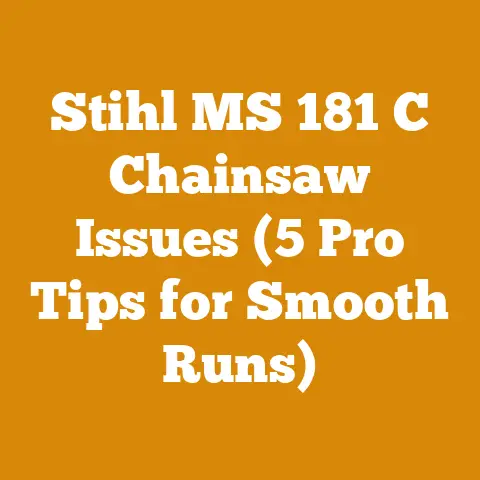 Stihl MS 181 C Chainsaw Issues (5 Pro Tips for Smooth Runs)