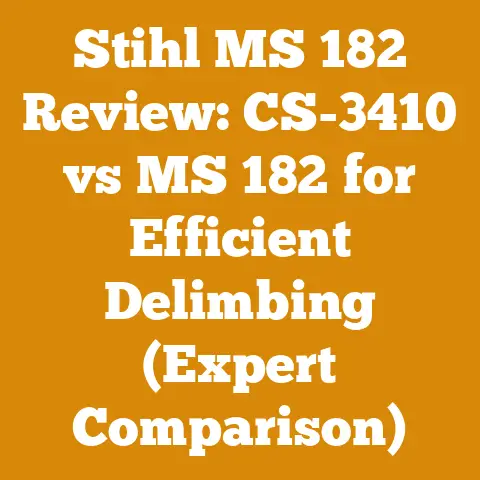 Stihl MS 182 Review: CS-3410 vs MS 182 for Efficient Delimbing (Expert Comparison)