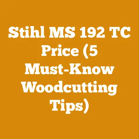 Stihl MS 192 TC Price (5 Must-Know Woodcutting Tips)