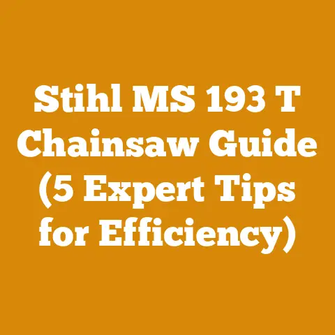 Stihl MS 193 T Chainsaw Guide (5 Expert Tips for Efficiency)