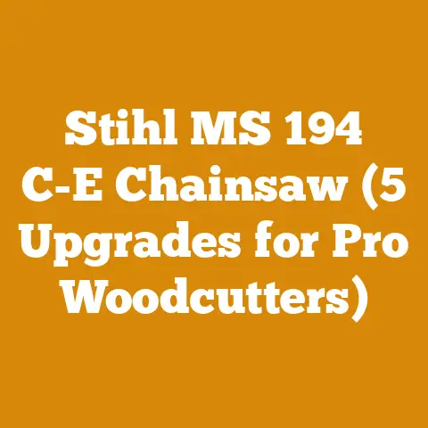 Stihl MS 194 C-E Chainsaw (5 Upgrades for Pro Woodcutters)