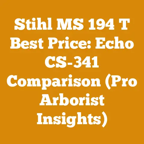 Stihl MS 194 T Best Price: Echo CS-341 Comparison (Pro Arborist Insights)