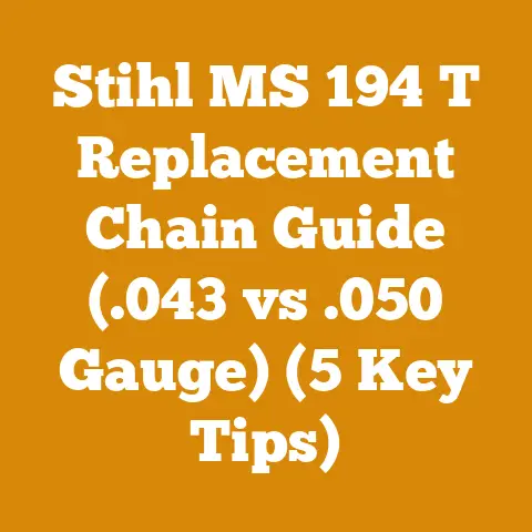 Stihl MS 194 T Replacement Chain Guide (.043 vs .050 Gauge) (5 Key Tips)