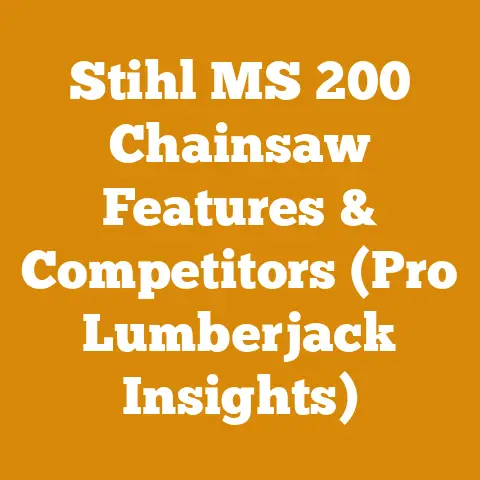 Stihl MS 200 Chainsaw Features & Competitors (Pro Lumberjack Insights)