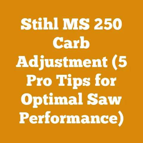 Stihl MS 250 Carb Adjustment (5 Pro Tips for Optimal Saw Performance)