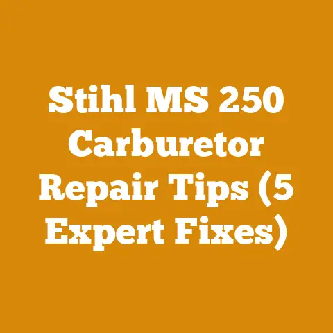 Stihl MS 250 Carburetor Repair Tips (5 Expert Fixes)