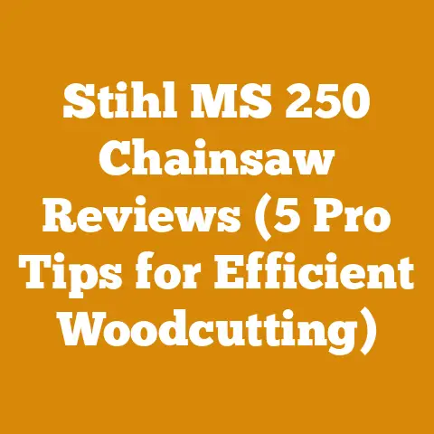 Stihl MS 250 Chainsaw Reviews (5 Pro Tips for Efficient Woodcutting)