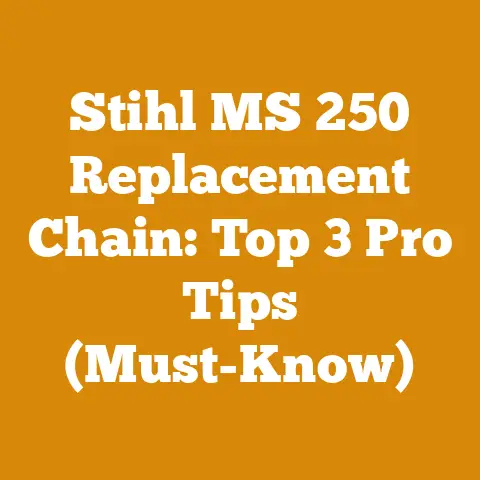 Stihl MS 250 Replacement Chain: Top 3 Pro Tips (Must-Know)