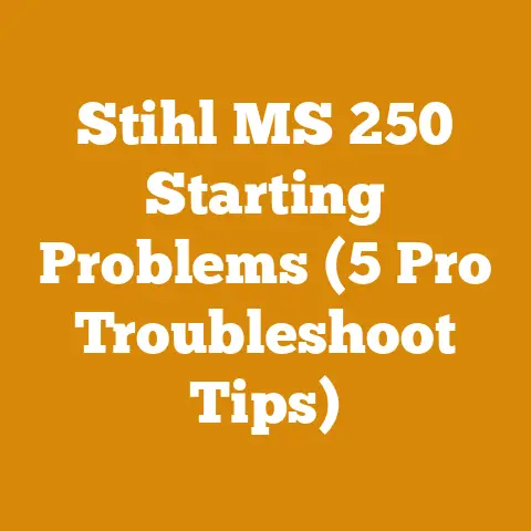 Stihl MS 250 Starting Problems (5 Pro Troubleshoot Tips)