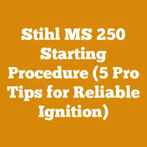 Stihl MS 250 Starting Procedure (5 Pro Tips for Reliable Ignition)