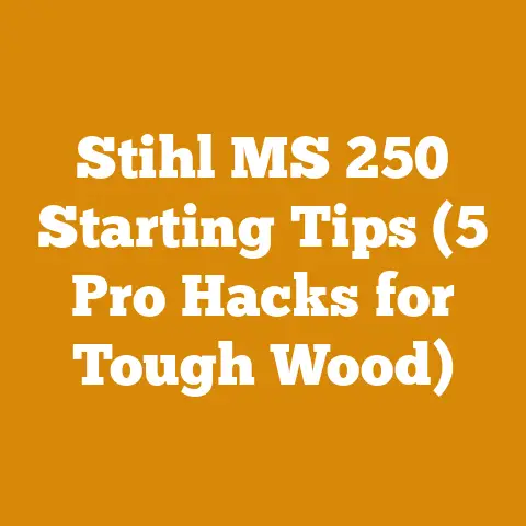 Stihl MS 250 Starting Tips (5 Pro Hacks for Tough Wood)