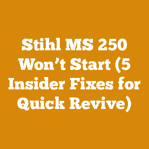 Stihl MS 250 Won’t Start (5 Insider Fixes for Quick Revive)