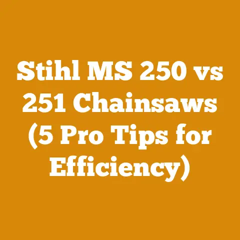 Stihl MS 250 vs 251 Chainsaws (5 Pro Tips for Efficiency)