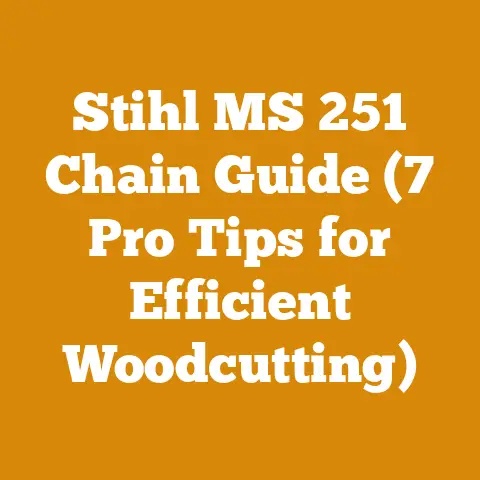 Stihl MS 251 Chain Guide (7 Pro Tips for Efficient Woodcutting)