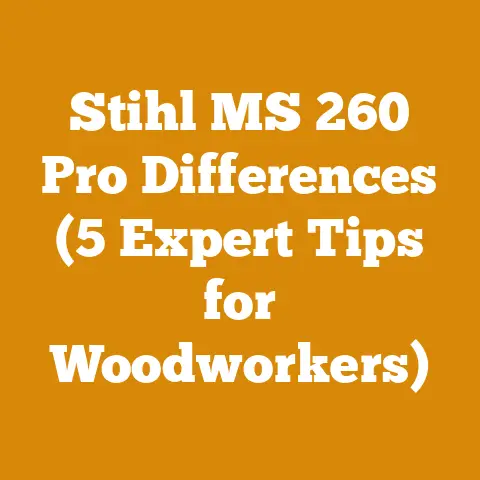 Stihl MS 260 Pro Differences (5 Expert Tips for Woodworkers)