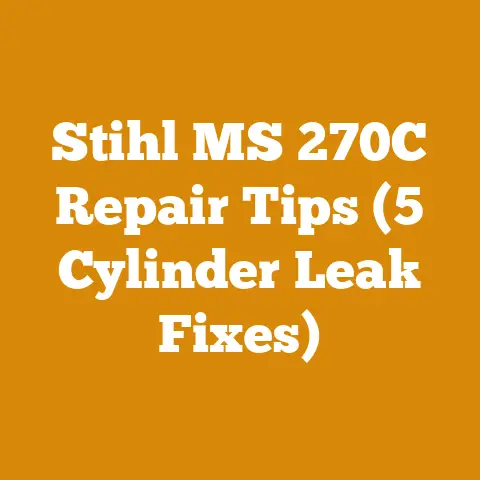 Stihl MS 270C Repair Tips (5 Cylinder Leak Fixes)