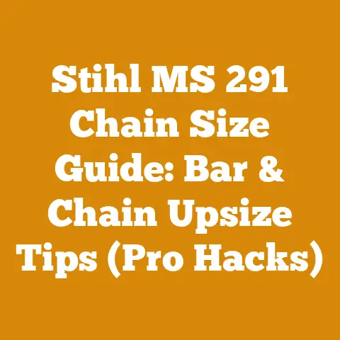 Stihl MS 291 Chain Size Guide: Bar & Chain Upsize Tips (Pro Hacks)