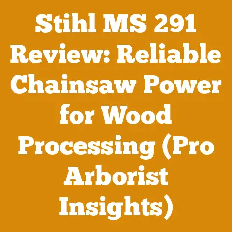 Stihl MS 291 Review: Reliable Chainsaw Power for Wood Processing (Pro Arborist Insights)