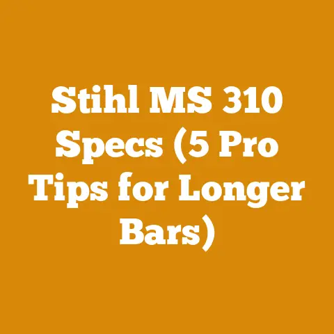 Stihl MS 310 Specs (5 Pro Tips for Longer Bars)