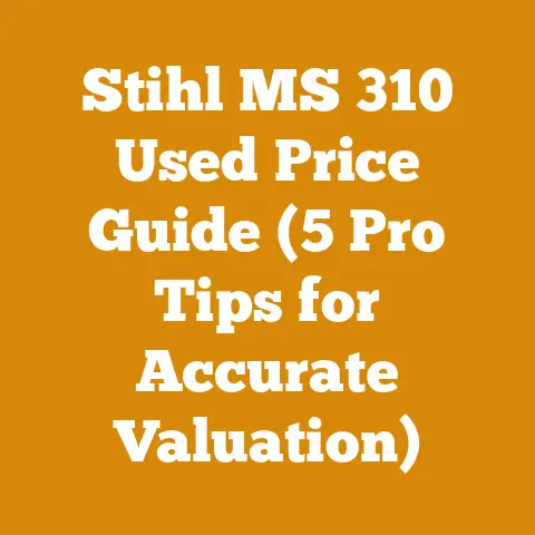 Stihl MS 310 Used Price Guide (5 Pro Tips for Accurate Valuation)