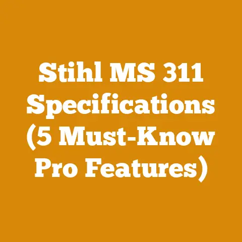 Stihl MS 311 Specifications (5 Must-Know Pro Features)
