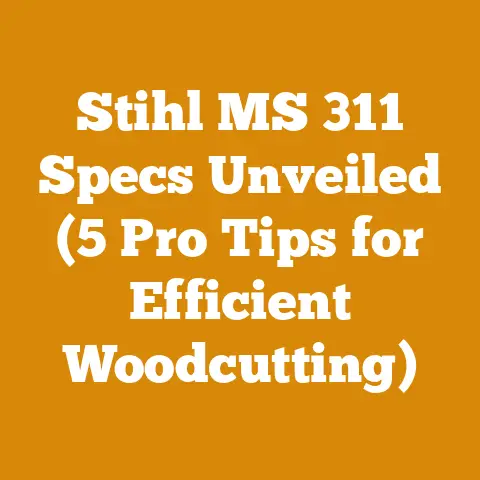 Stihl MS 311 Specs Unveiled (5 Pro Tips for Efficient Woodcutting)
