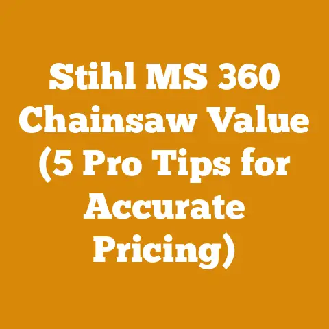 Stihl MS 360 Chainsaw Value (5 Pro Tips for Accurate Pricing)