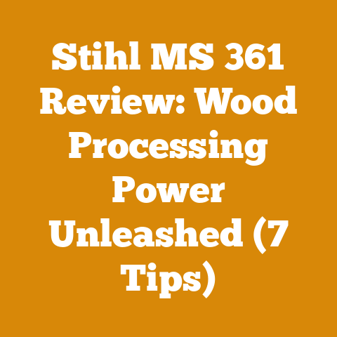 Stihl MS 361 Review: Wood Processing Power Unleashed (7 Tips)
