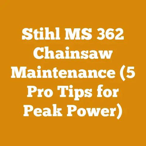 Stihl MS 362 Chainsaw Maintenance (5 Pro Tips for Peak Power)