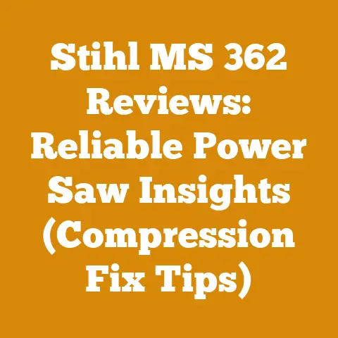 Stihl MS 362 Reviews: Reliable Power Saw Insights (Compression Fix Tips)