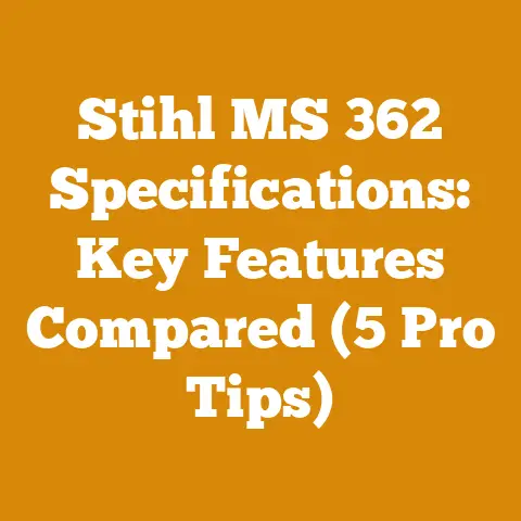 Stihl MS 362 Specifications: Key Features Compared (5 Pro Tips)