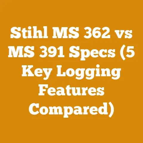 Stihl MS 362 vs MS 391 Specs (5 Key Logging Features Compared)