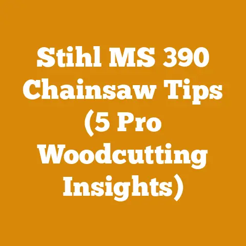 Stihl MS 390 Chainsaw Tips (5 Pro Woodcutting Insights)