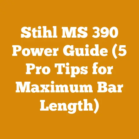 Stihl MS 390 Power Guide (5 Pro Tips for Maximum Bar Length)