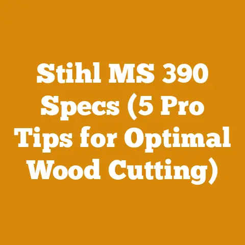 Stihl MS 390 Specs (5 Pro Tips for Optimal Wood Cutting)