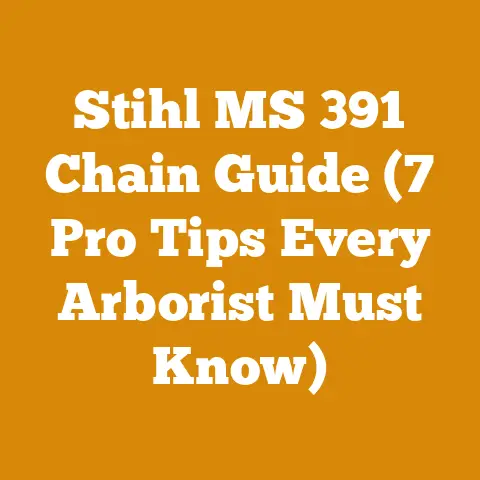 Stihl MS 391 Chain Guide (7 Pro Tips Every Arborist Must Know)