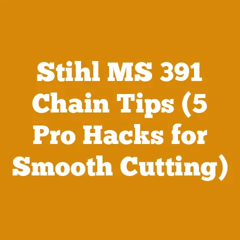 Stihl MS 391 Chain Tips (5 Pro Hacks for Smooth Cutting)