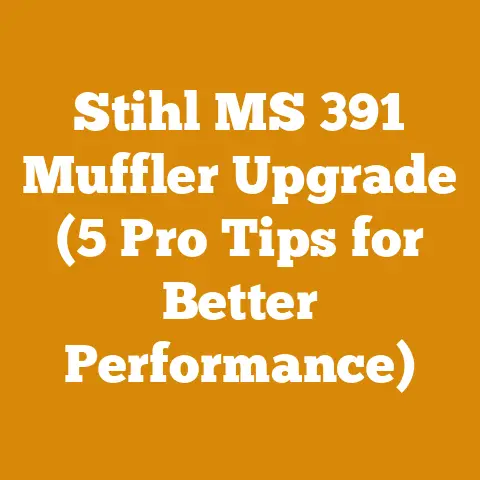 Stihl MS 391 Muffler Upgrade (5 Pro Tips for Better Performance)