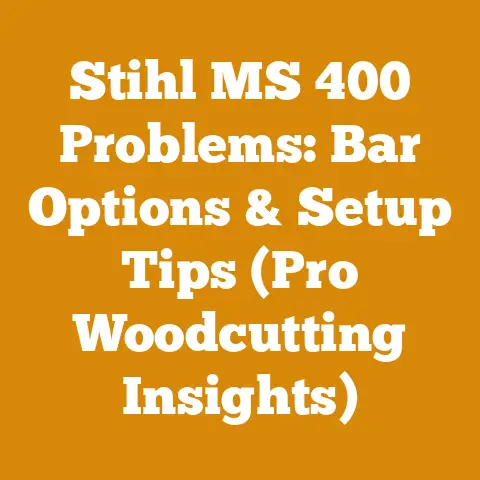 Stihl MS 400 Problems: Bar Options & Setup Tips (Pro Woodcutting Insights)