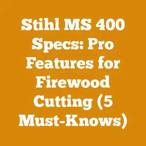 Stihl MS 400 Specs: Pro Features for Firewood Cutting (5 Must-Knows)