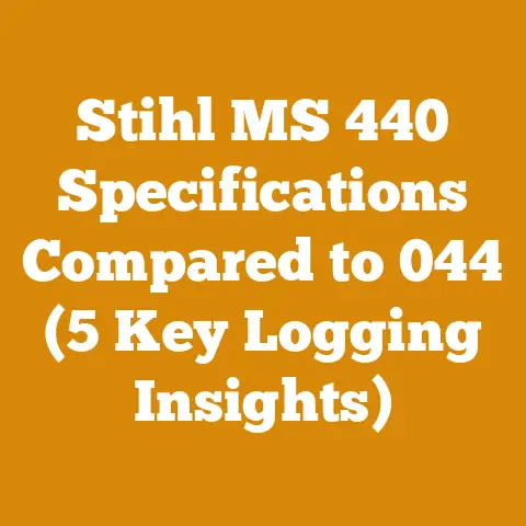 Stihl MS 440 Specifications Compared to 044 (5 Key Logging Insights)