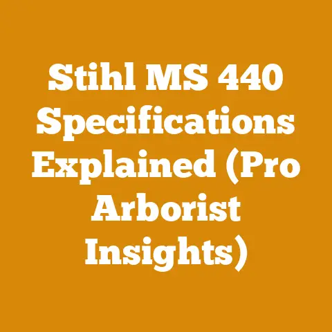 Stihl MS 440 Specifications Explained (Pro Arborist Insights)