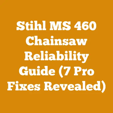 Stihl MS 460 Chainsaw Reliability Guide (7 Pro Fixes Revealed)