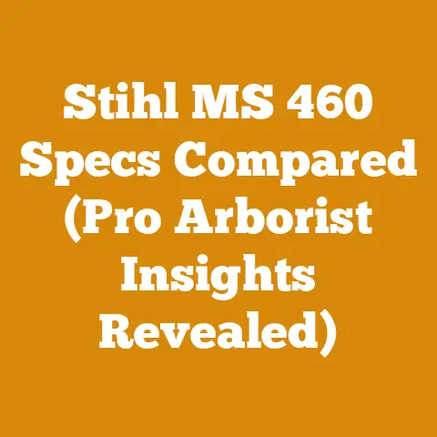Stihl MS 460 Specs Compared (Pro Arborist Insights Revealed)