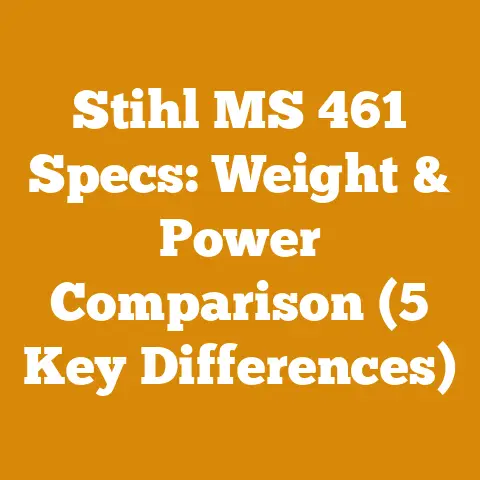 Stihl MS 461 Specs: Weight & Power Comparison (5 Key Differences)