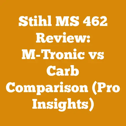 Stihl MS 462 Review: M-Tronic vs Carb Comparison (Pro Insights)